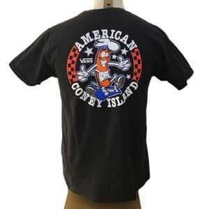 VANS Foot the Bill American Coney Island DETROIT T Shirt Men's MEDIUM